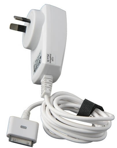 AC Travel Charger Suits Apple S30 Pin iPad iPhone iPad White